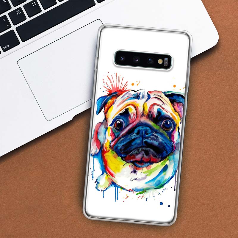 Französische Bulldogge Hund Mops Handyhülle Für Samsung Galaxy S10 Plus S20 FE S21 S22 Ultra S10E S9 S8 + S6 S7 Edge Lite Hülle Coque