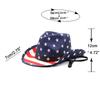 American flag western panama cowboy usa hat sailor dance top hat personality prairie star jazz hat