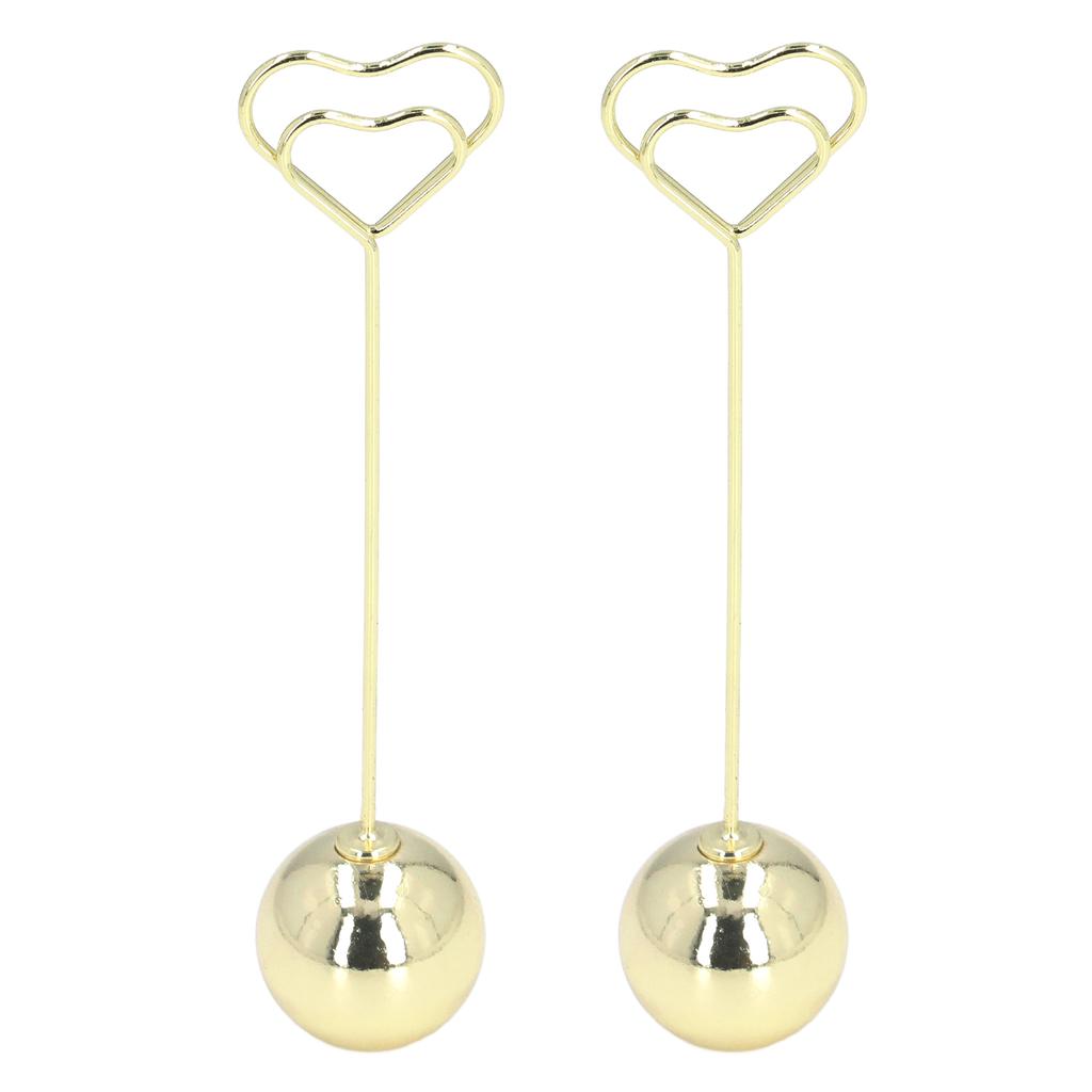 2Pcs Table Number Stands Unique Design Widely Used Firm Stable Sturdy Durable Metal Place Card Holder for Party