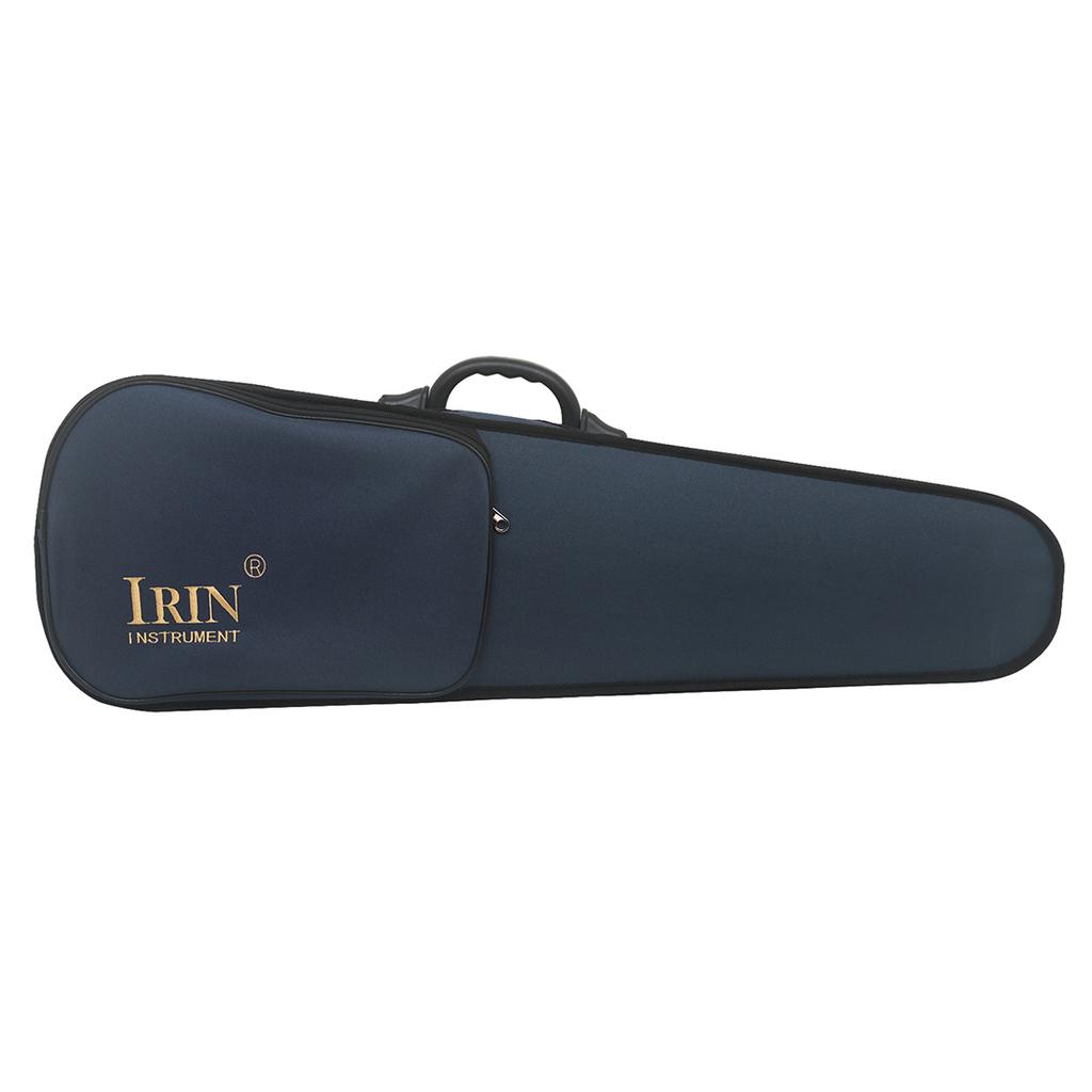 IRIN Violin Case Portable Violin Soft Lining Suitcase Blue Oxford Cloth Violin Storage Bag String Instrument Parts Accessories