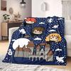 HarryPotter Cartoon Flannel Blanket for Travel Picnics Bedrooms Sofas Beds Chairs Print Home Decor New