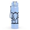 1PC Simple Line Drawing Elephant Print 750ml Color Plastic Sports Water Bottle Leakproof Flip Straw Lid Suitable for Sports Office Home Use
