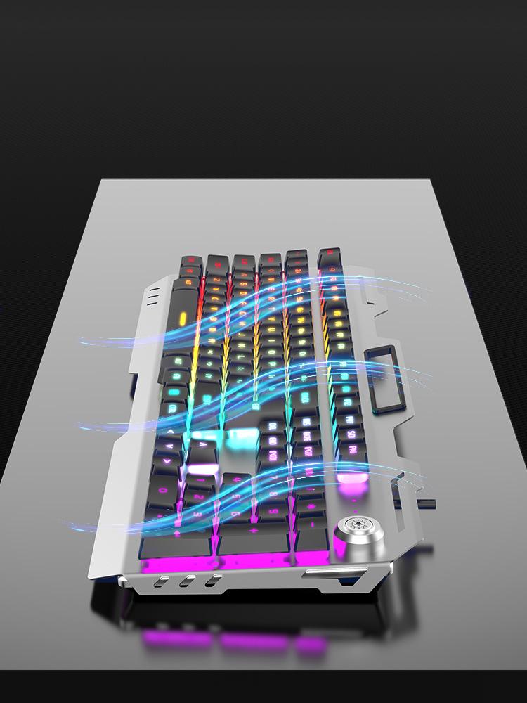 GX810 Wired Gaming Set: Mechanical Feel Keyboard, Mouse & Luminous Headset for Esports and Office.