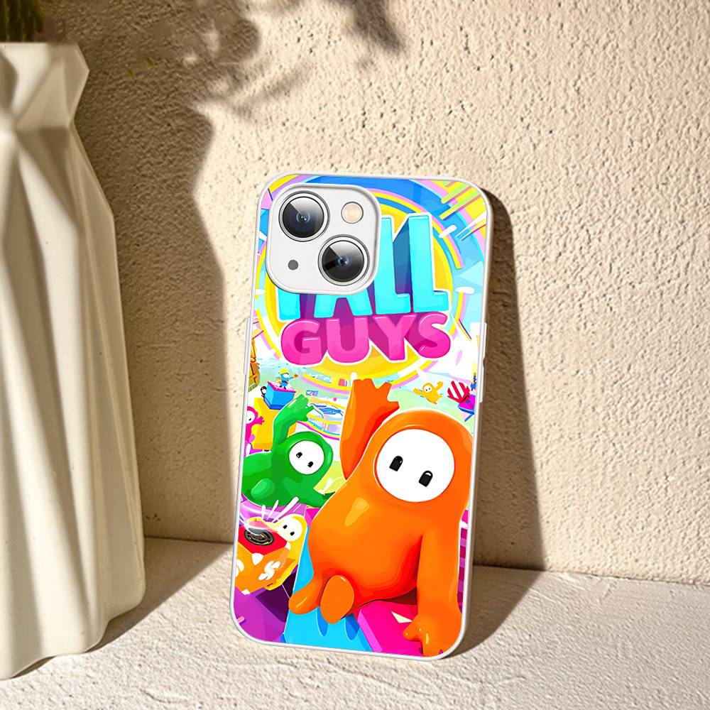 F-Fall G-Guys Party Game Tempered Glass For Iphone 14 13 12 11 Pro Mini XS MAX 14Plus X XS XR Cover