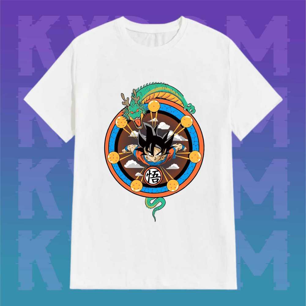 Son Goku Dragon Ball Japanese Anime Summer T-shirt Harajuku Retro Short Sleeves Loose Oversized Casual Fitness Comfortable Y2k