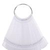 50 Pcs Nail Swatches Sticks Fan Shaped Clear Nails Art Display Samples with Metal Ring