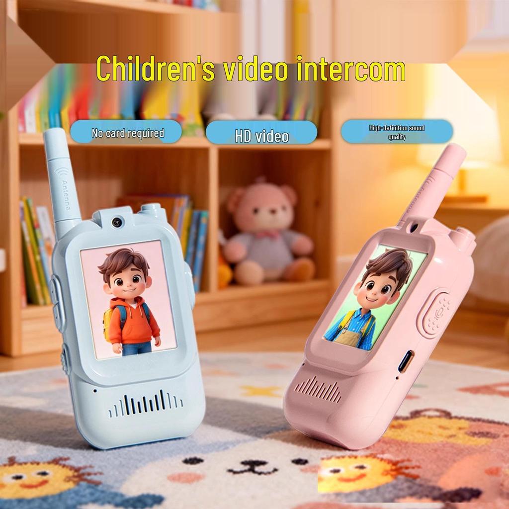 Kids' Wireless Video Intercom Toy - Rechargeable Gift for Boys & Girls