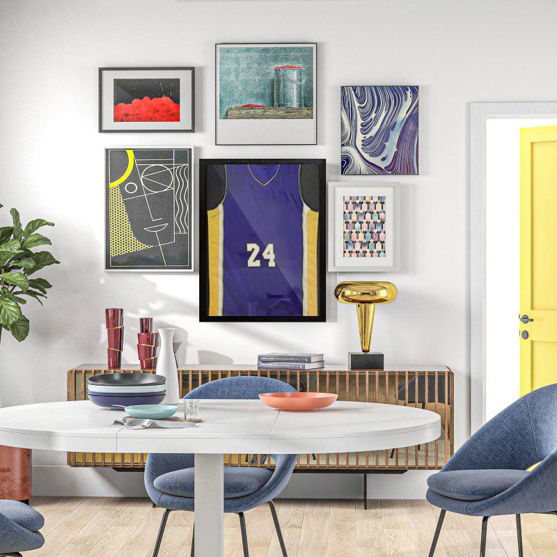 1PC Horizontal Home Multi-Sport Jersey Display Cases Classic Shadow Box for  Sports Shirts Office Decor With Hook Desktop 2 Sizes