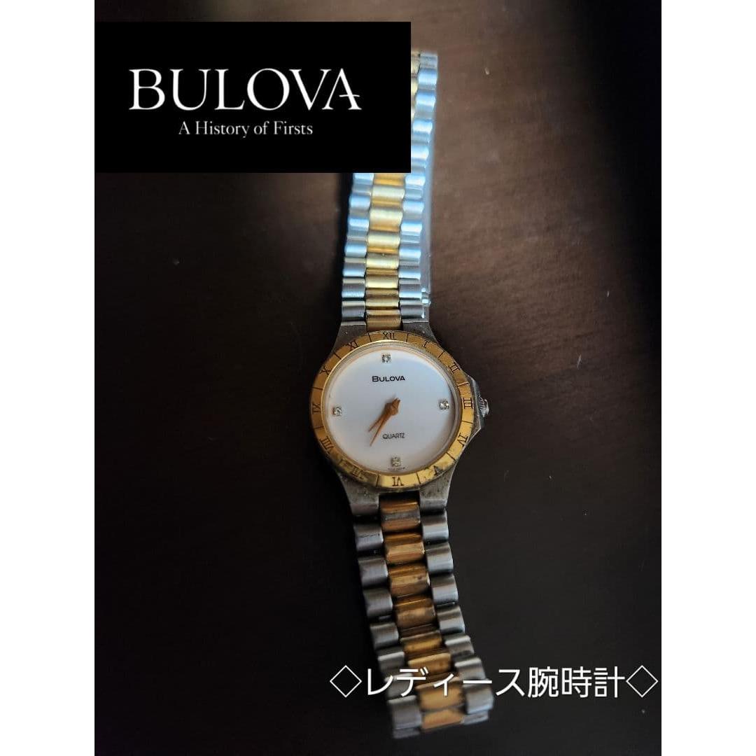 Used BULOVA Ladies Watch Quartz Silver/Gold