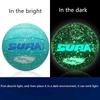 Karanlıkta Parlayan Voleybol Floresan Boyut 5 Buzlu Doku Eğitim Maç Topu Yetişkinler Doğum Günü Hediyesi Parlayan PU Voleybol