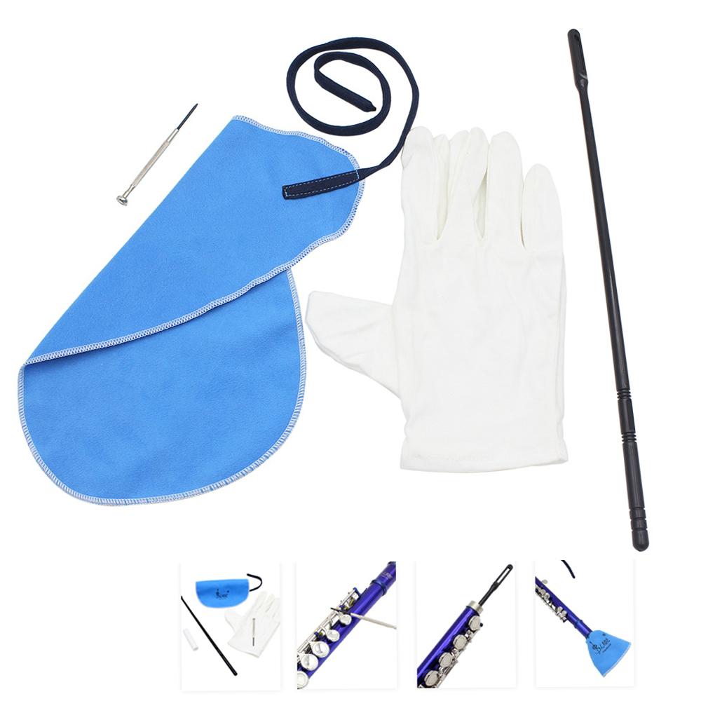 Zestaw do czyszczenia fletów ze ściereczką do czyszczenia śrubokrętem