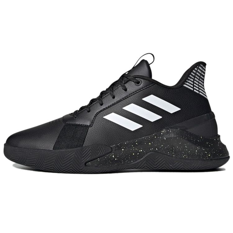 

Adidas Runthegame Leather Minimalist Versatile Durable Non-Slip Shock Absorbing Low-Top Retro Basketball Shoes Men sneaker Black EE9656 41⅓