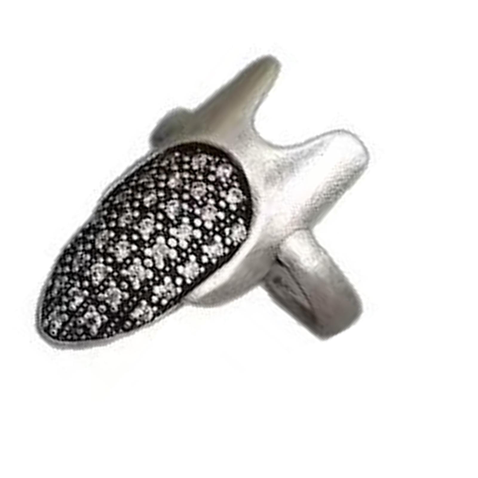 

Elegant Cubic Zirconia Open Band Rings Adjustable Size for Special Occasions