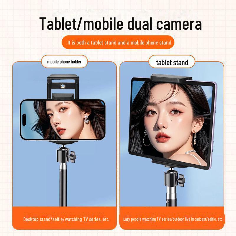 Mehrzweck-Stativständer für Handy und Tablet für den Schreibtisch/Boden mit Clip-Zubehör