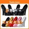 Home Chis Sweet High Heel Shoe Micro Landscape Decor For Gift Collectors Cartoon