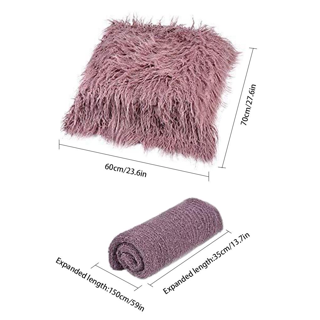 3pcs Baby Clothes Photography Props Newborn Dress Cotton Polyester Baby Wrap Suit 0-6months