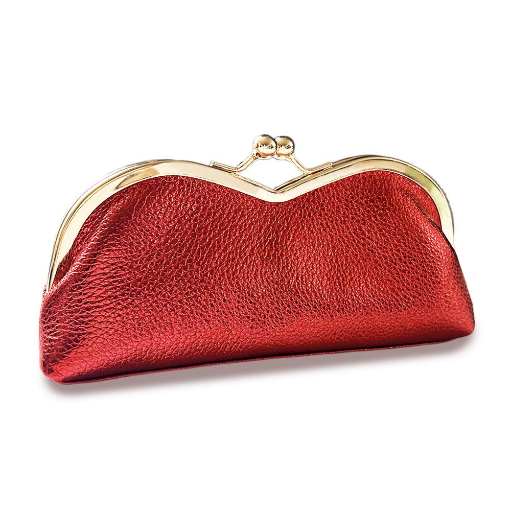 Originální kožené pouzdro na brýle pro ženy, pouzdro na mince, jednoduchá taška na sluneční brýle, přenosné pouzdro na organizér kosmetiky a tužky na obočí