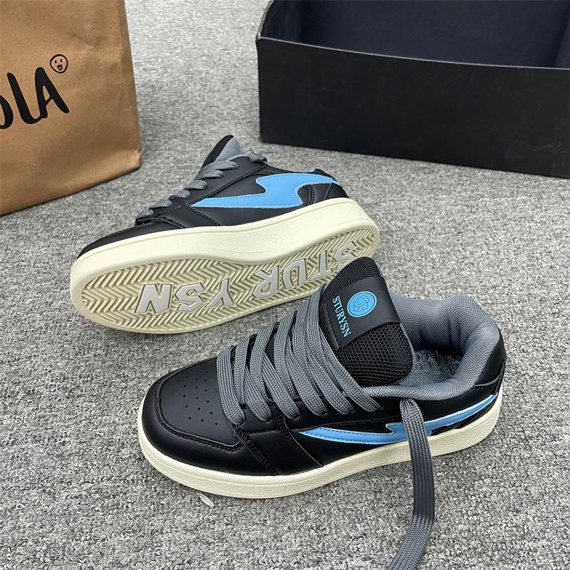 Hong Kong style platform bread shoes men's ins Guochao 2025 summer new couple leisure sports shoes student board shoes