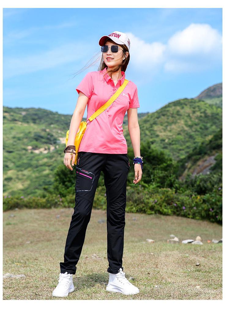 Women's Outdoor Quick-Dry Slimming Stretch Pants - Breathable, Sweat-Wicking, Wear-Resistant for Hiking & Mountaineering