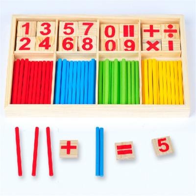 Kinder lernen Mathematik aus Holz Lernspielzeug Digital Stick Montessori Lehrmittel Mathematik Aufklärung Wissen
