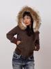 2025 Retro Casual Detachable Fur Collar Jacket: Versatile Autumn/Winter Short Style
