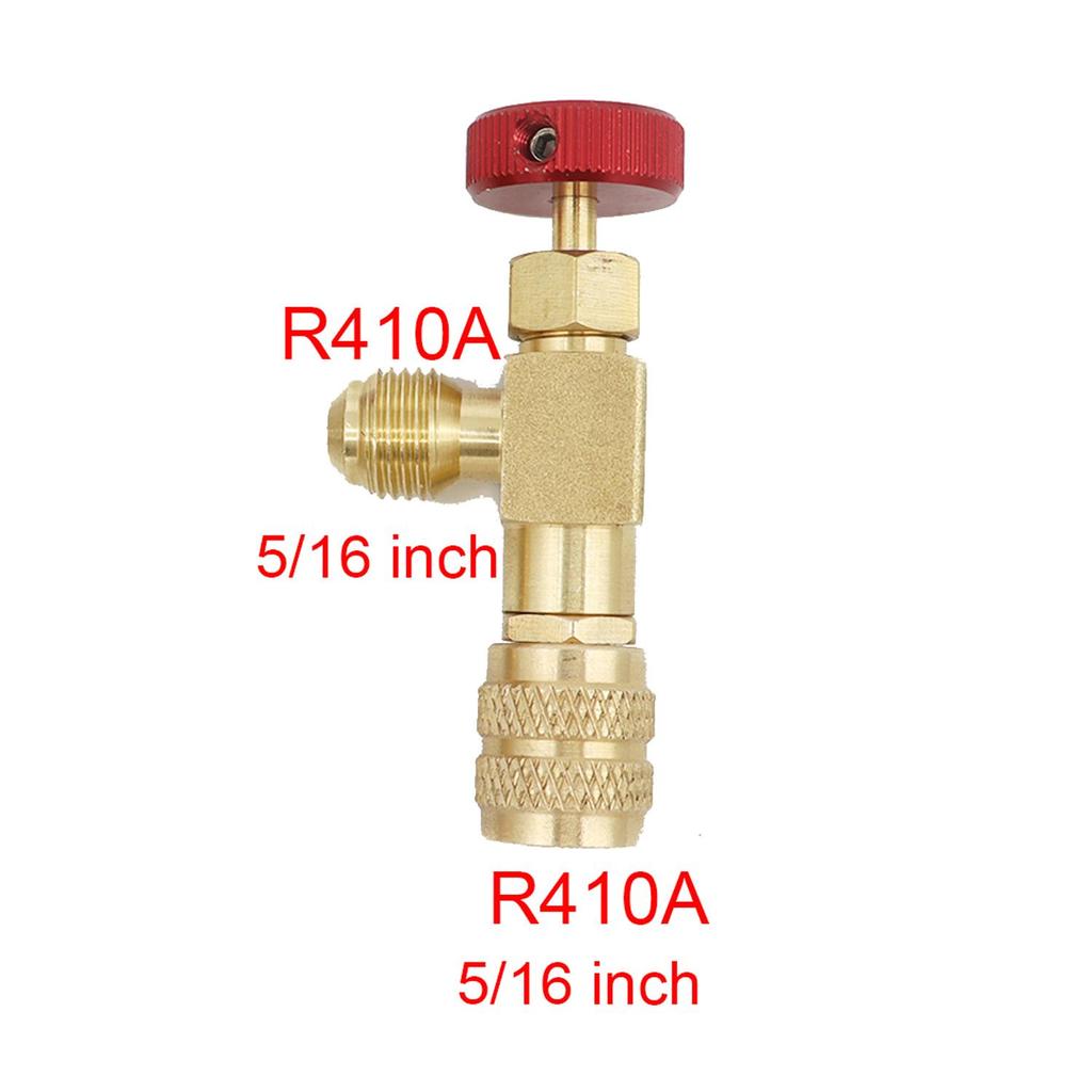 Flüssigkeitssicherheit R410A R22 Klimaanlagen-Kältemittel 1/4"5/16" Sicherheitsadapter Kältemittelbefüllung