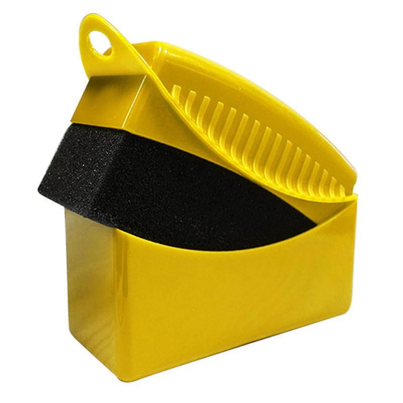 

2/1Pcs Car Wheel Polish Waxing Sponge ABS Cover Water Suction Sponge Pad Wax Polishing Tyre Brushes Car Detailing Accessories жёлтый
