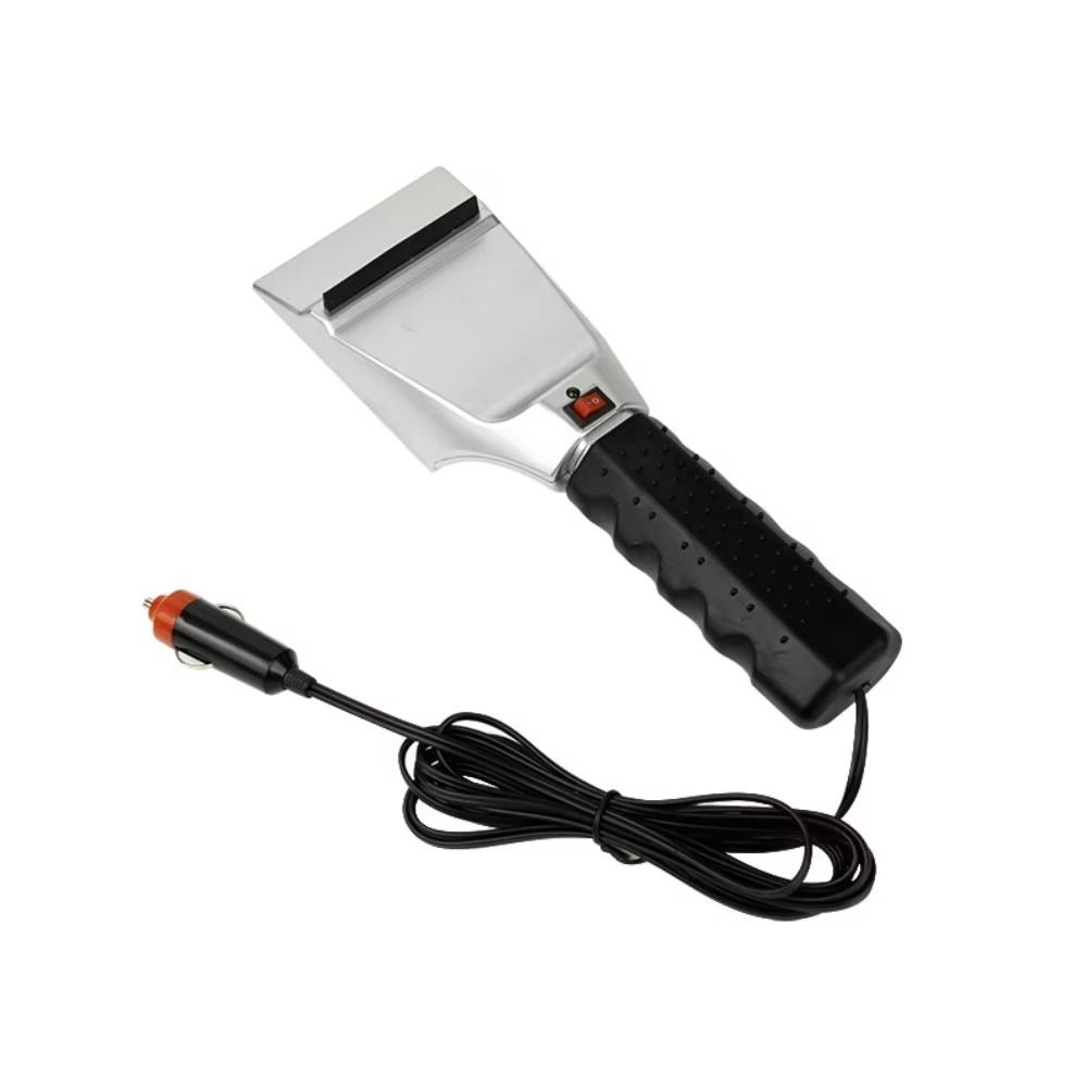 Rubber Wiper Electric Heated Snow Scraper 12V Heated Ice Remover Car Ice Scraper  Winter Use