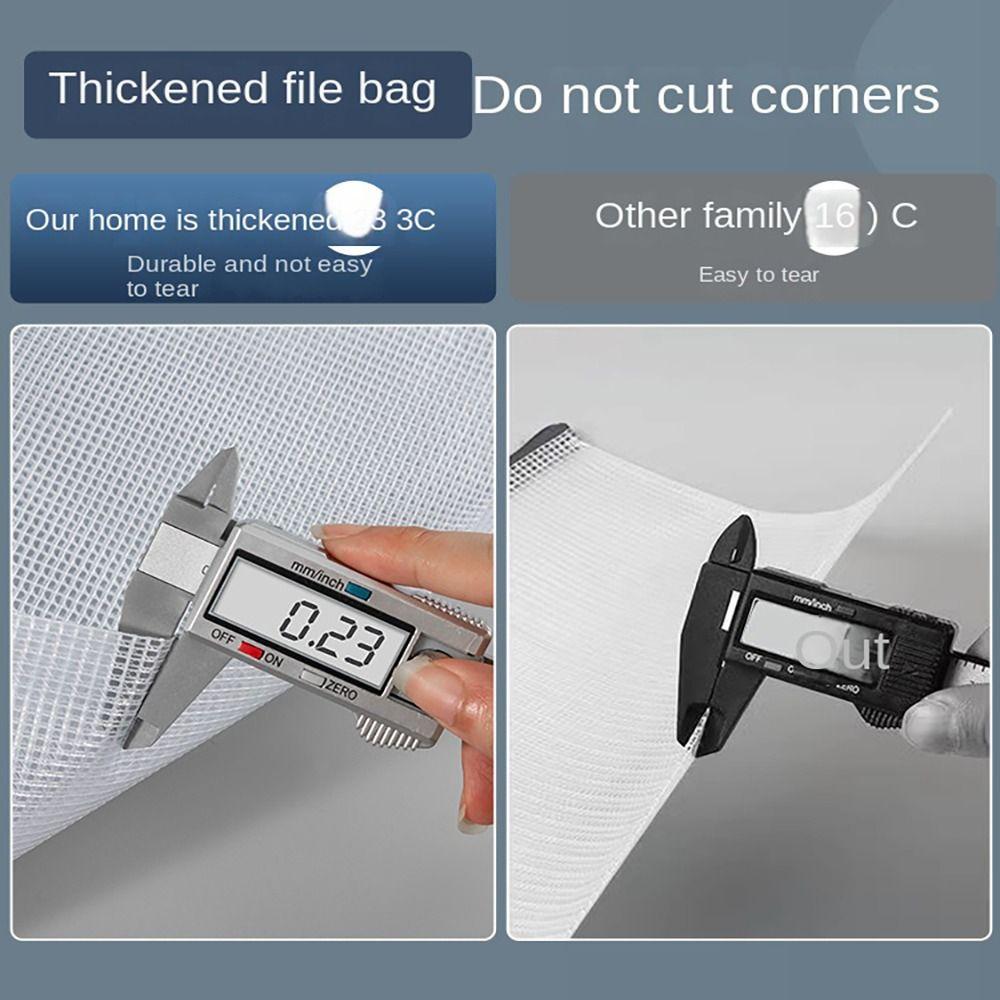 Mesh File Folders Zipper Document Bag New A4 Storage Bag Office