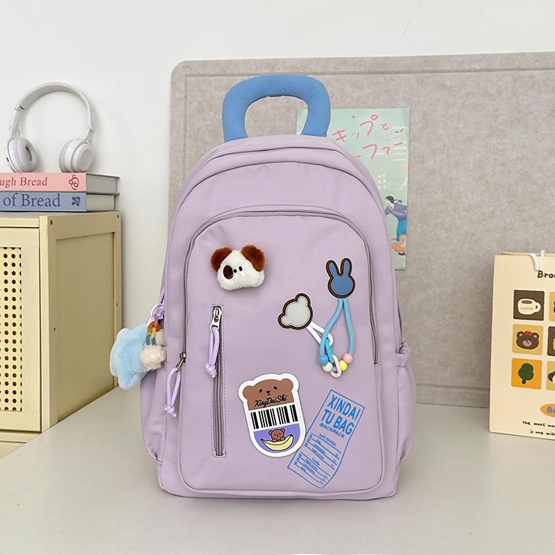 New high-value, fresh, sweet and cute cartoon backpack, middle school student level 1-3 student backpack