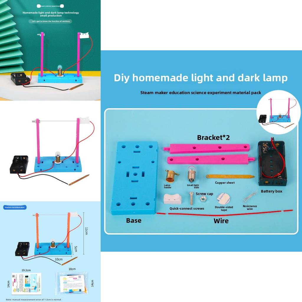 Diy Science Experiment Kit With Light And Dark Lamp For Student Learning