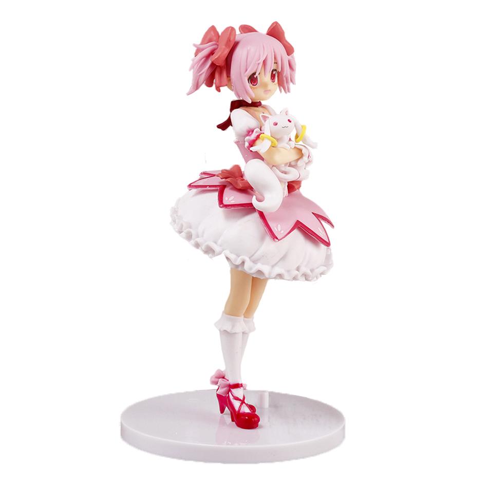 18cm Puella Magi Madoka Magica Aniem Figure Kaname Madoka Action Figure Magic Girl Model Decor Statue Dolls Toys Christmas Gift