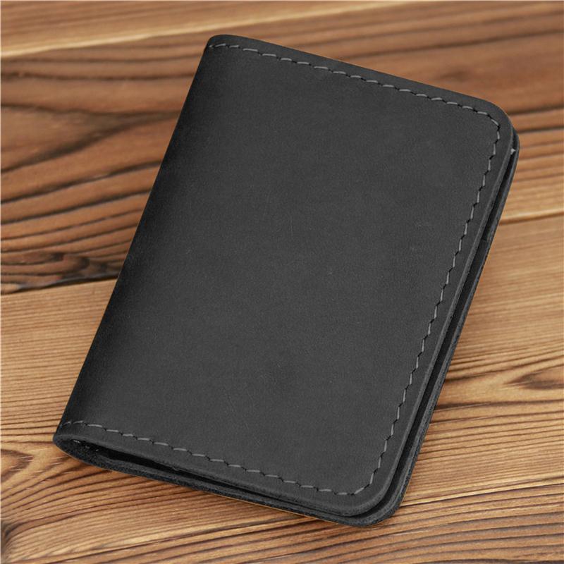 Stylish Card Bag Wallet Men's Leather Simple Small Wallet Ultra-thin Mini Credit Card Bank Id Card Holder Multi-purpose Wallets