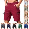 Herrgolfshorts med flera fickor, Elastisk midja, Casual klänningsshorts för sommaren