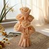 Flexible Rose Shaped Silicone Craft Mold Easily Release DIY Scented Gypsum Candle Wax Chocolate Molds