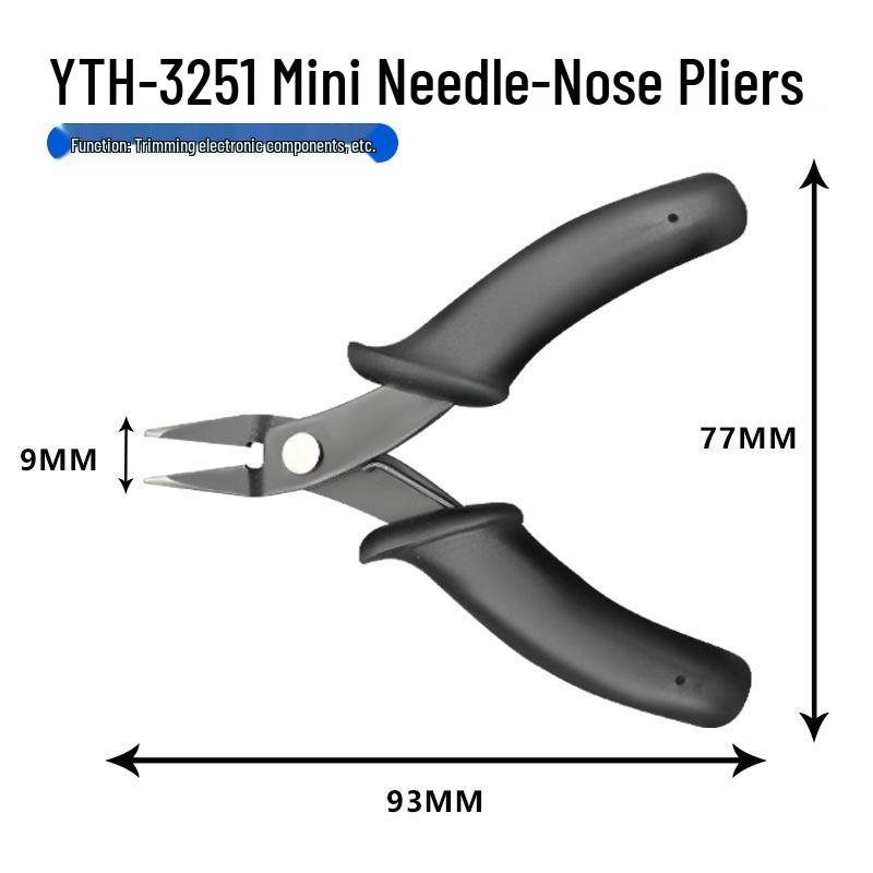 Mini Needle-Nose Pliers for Crafting and Model Assembly, 3.5 Inch