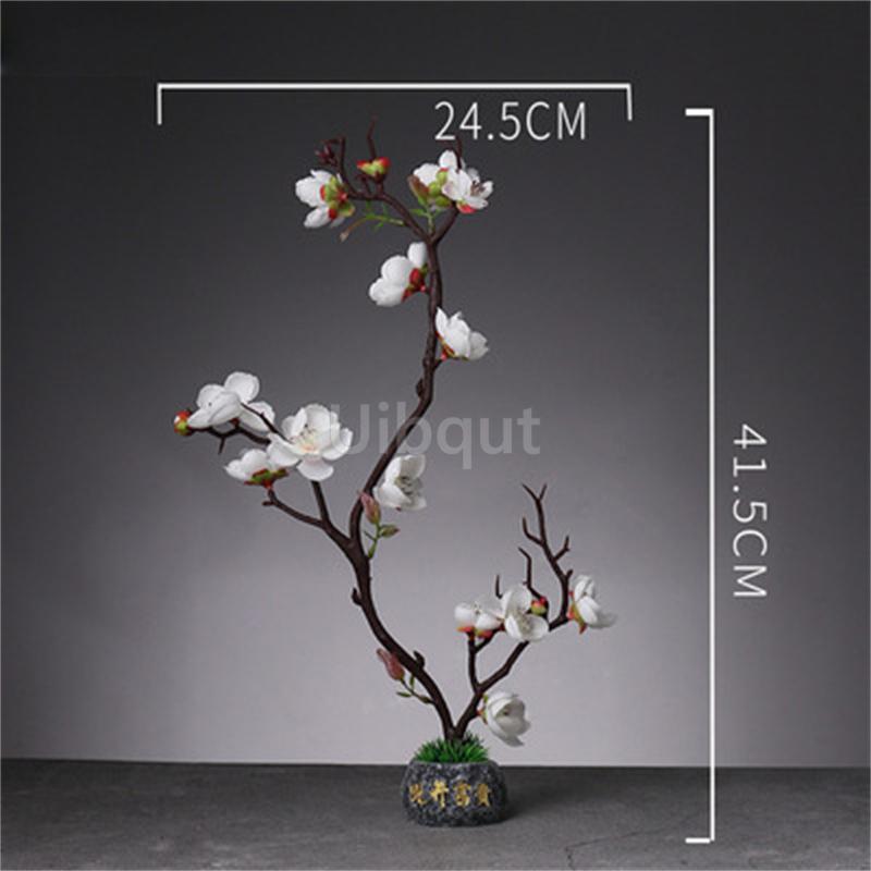 Japanese style plastic simulation flower Blossom Peach Blossom Ornament Sushi sashimi ornament Decorative artificial flowers-A
