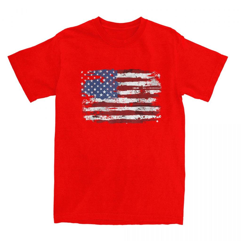 Steagul American SUA Statele Unite ale Americii SUA 4 Iulie Tricou Tricouri de Vară Tricou de Bumbac Pentru Bărbați Mânecă Scurtă