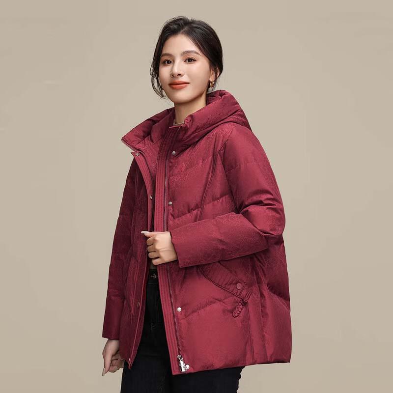 XueZhongFei Women's Hooded Down Jacket X40144414F