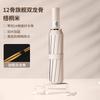 Fully automatic UV vinyl parasol, one-click open and close three-fold umbrella, UV-proof portable advertising umbrella