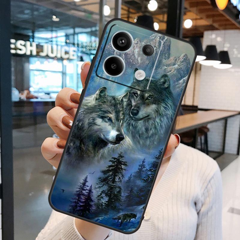 Animal Wolf Galaxy Case For Xiaomi Redmi Note 15 Pro Plus 10 11 12 13 14 Pro Redmi 15 15C 10C 12C 13C 14C Cover