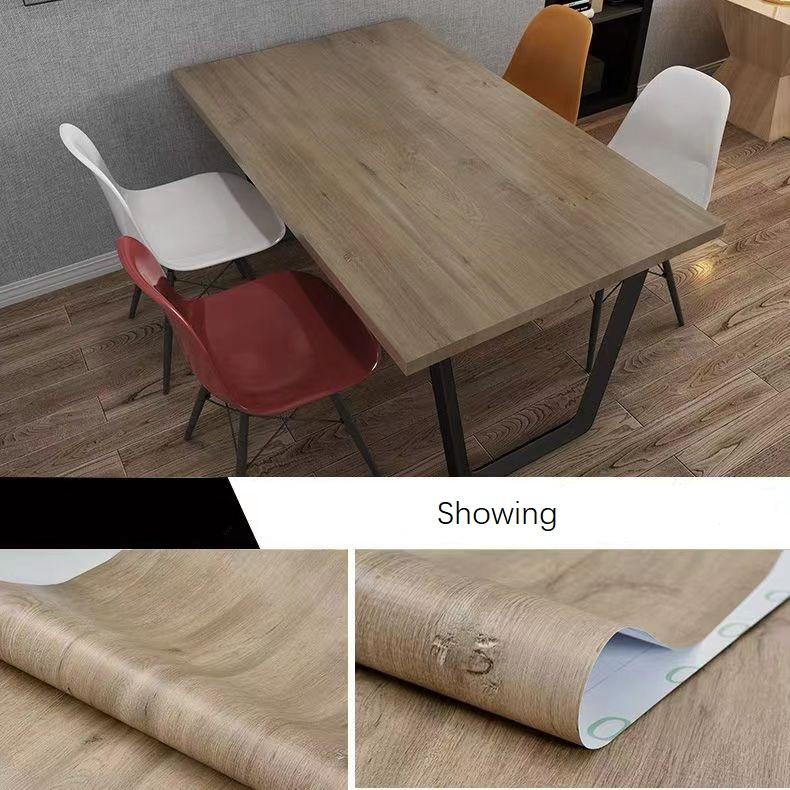 5 meter behang en behang Echt houtnerfbehang PVC Vinyl zelfklevend behang voor muur bureau kledingkast kast toonbank huisdecoratie