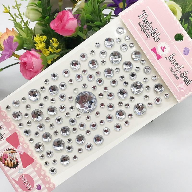 New Stickers On The Face Rhinestone Makeup Bright Face Art Sticker Children's Temporary Tattoo Rhinestone for Strasse Makeup