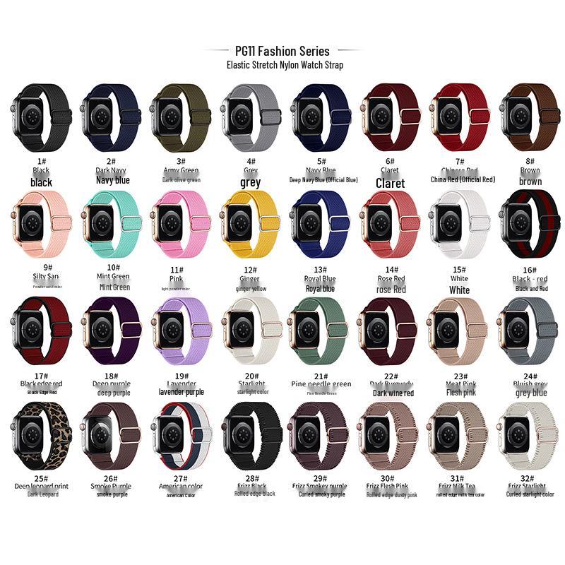 Apple iWatch10 Nylon Day Buckle Strap for S9 Ultra2 Sports