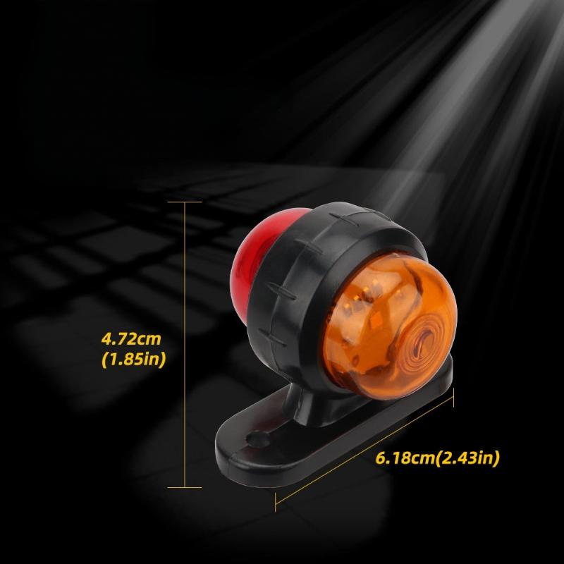 1Pcs Dual Color 12-24V Universal Truck Side Light Width Light For Truck Warning Light Safety Light Indicator Lamp Car Signal Led
