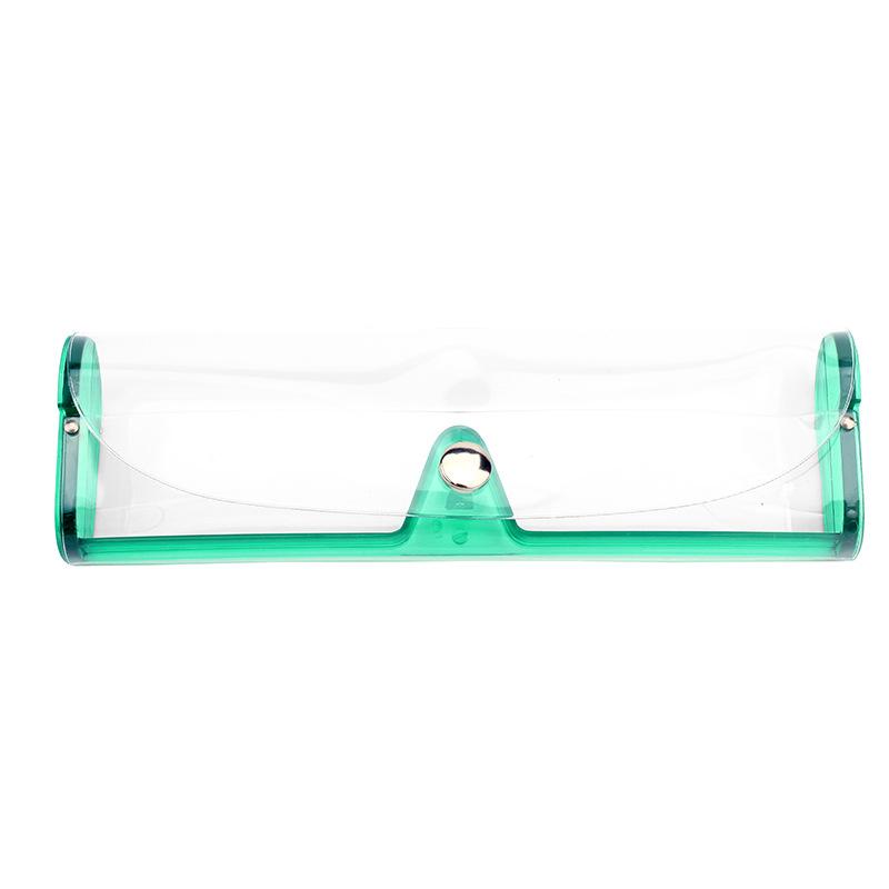 Stylish Clear Transparent PVC Soft Eye Glasses Protector Box Case Holder