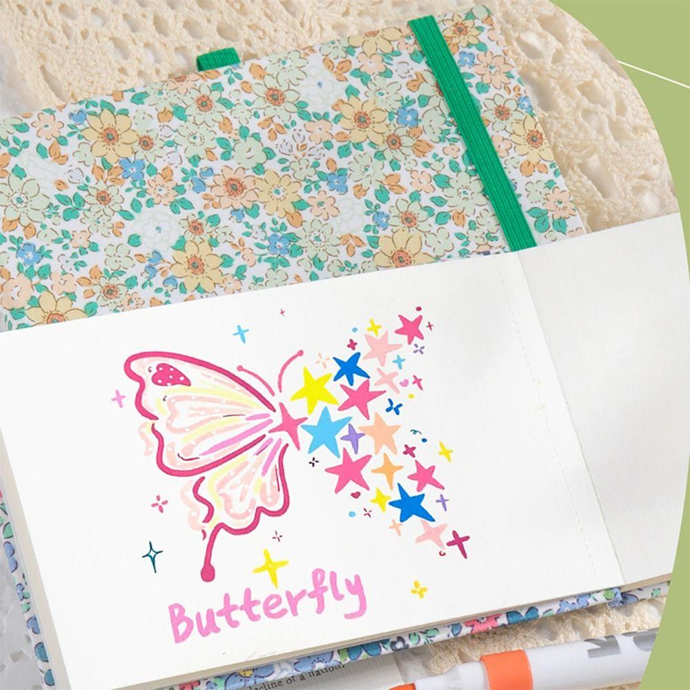 Neues Mini-Aquarell-Malbuch Quadratisch Verdickt 300g Taschen-Skizzenbuch Tragbares Zeichenheft Reise