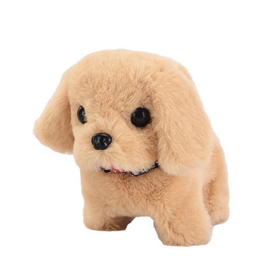 Kids Electric Plush Dog Toy Interactive Barking Nodding Movable Tail Walking Puppy Plushie Toddlers Educational Simulation Stuffed Animal Toy