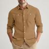 Men's Loose Classic Lapel Multi-pocket Industrial Work Shirt Top