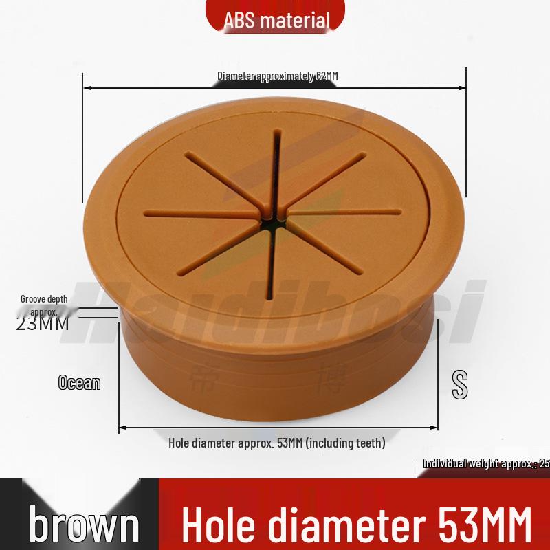 Desktop Decorative Cable Management and Sealing Cover for Desk Cable Holes